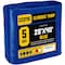 Core Tarps Heavy Duty Tarp, 40 ft L x 0.5 mm H x 25 ft W, 5 Mil, Blue, Polyethylene CT-505-25X40 - alternate 1